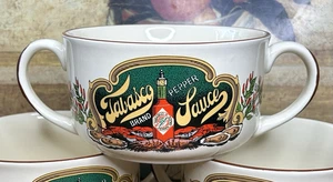 3er Set Gumbo Schüsseln 5" Tabasco McIlhenny Doppelgriff Suppen Chowder Austern - Bild 1 von 12