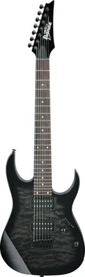 Ibanez GRG7221QA RG Gio 7-String Electric Guitar - Transparent Black Sunburst - Image 1 of 4