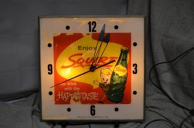 Squirt Soda, Enjoy Squirt, 1960 Pam Soda Advertising Clock, 1960  - Image 1 of 4