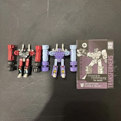PREOWNED Transformers Studio Series 86 RUMBLE Blue And Decepticon Frenzy Red BAC - Image 1 of 4