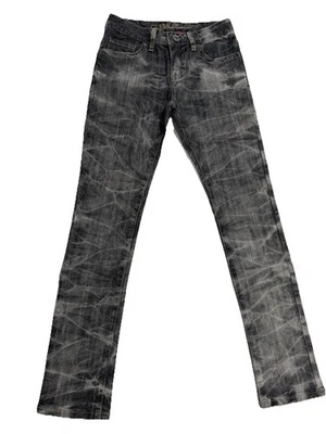 Pantalones de mezclilla grises de tiro medio pierna ajustada Daredevil de GUESS para niñas talla 12-usados Foto 1 de 4