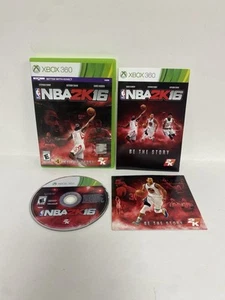 Xbox 360 Basketball Game NBA 2K16 Complete w Manual Harden Davis & Curry Cover - Picture 1 of 2