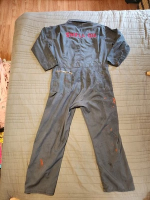 Vintage 60s? Shell Oil Mechanics Coveralls Grunge Petroliana  - Image 1 of 4