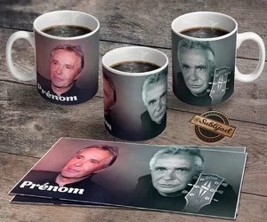 Mug Tasse Personnalisé Avec Prénom de Votre Choix Illustration Michel Sardou - Picture 1 of 1