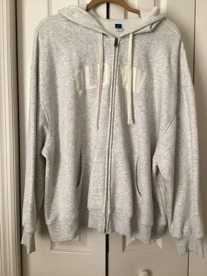 Толстовка с логотипом Old Navy на молнии большой размер 2X - Изображение 1 из 4