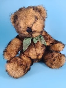 Oso de peluche Kellytoy de colección peluche 12" sentado brillante visón como piel peluche juguete - Imagen 1 de 5