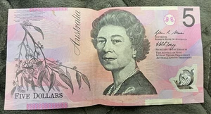 Australien 5 $ 2007 Polymer Banknote Queen Elizabeth CJ07168454 - Bild 1 von 2
