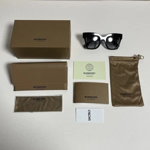 Burberry 4364 Kitty Black Sunglasses - 100% Authentic - Like New - Picture 1 of 16