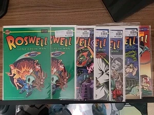 Lote de 7 Roswell Little Green Man #1-6 Bongo 1998 Morrison Kane - Imagen 1 de 10
