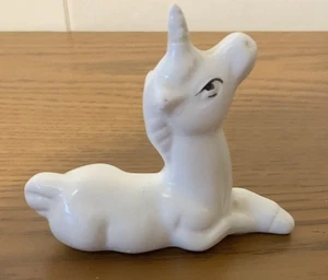 Vintage Figur weiß Einhorn - Bild 1 von 5