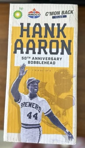 Hank Aaron 50 Aniversario Bobblehead Atlanta Braves SGA COMO NUEVO FOTO $ - Imagen 1 de 6