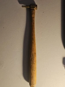 Vintage Lixie Bronze Pinhead Style 10 Inch Hammer with Wooden Hammer - Picture 1 of 6