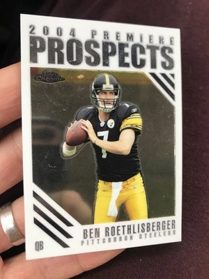 2004 Topps Chrome - Premiere Prospects Ben Roethlisberger #PP1 (RC) - Imagem 1 de 3