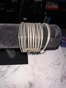 Elegant Silver Cuff Bracelet - Picture 1 of 2