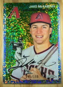 2023 Jake McCarthy 187 Topps Chrome Platinum /150 Speckle Refractor Diamondbacks - Picture 1 of 3