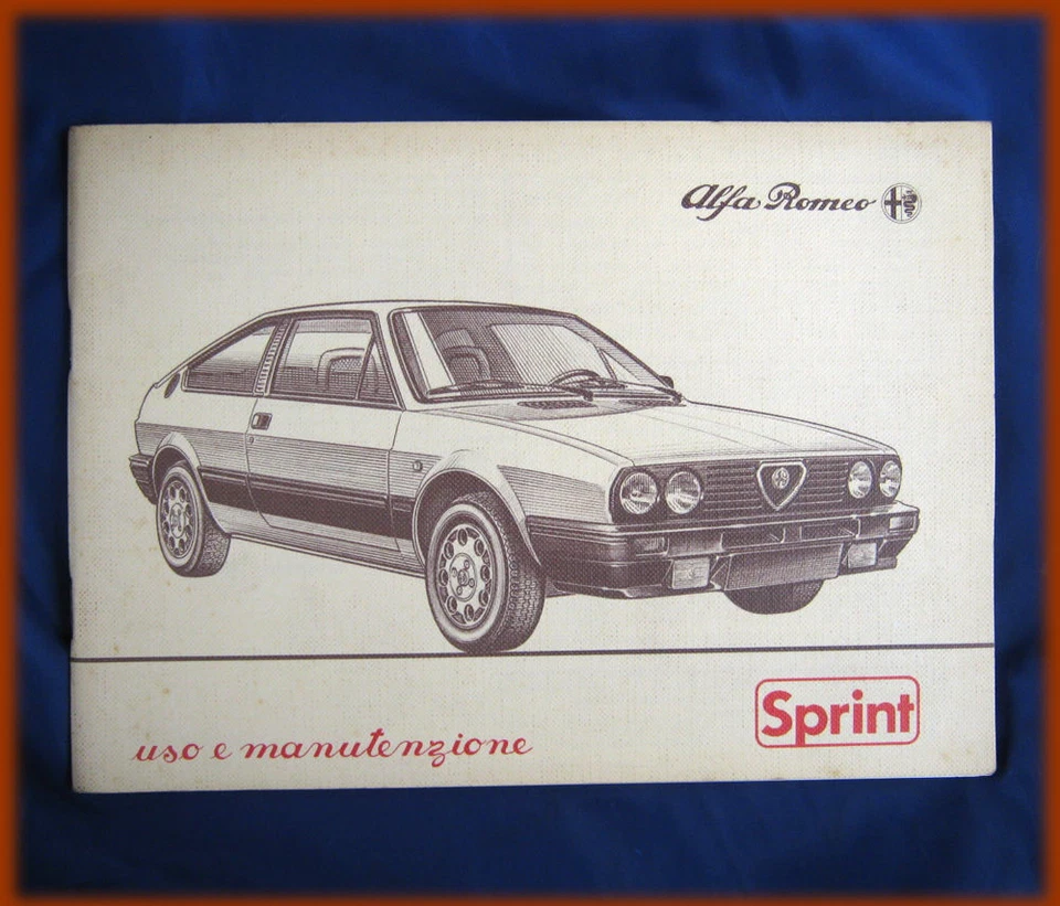 ALFA ROMEO SPRINT - LIBRETTO USO E MANUTENZIONE 1984 - Immagine 1 di 1