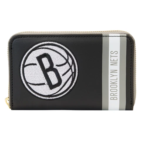 Loungefly Brooklyn Nets Patches Zip-Around Wallet Cover