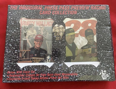 New 1993 The Inaugural Press Pass Preview Racing Card Collection Nascar 34 Cards - Image 1 of 4