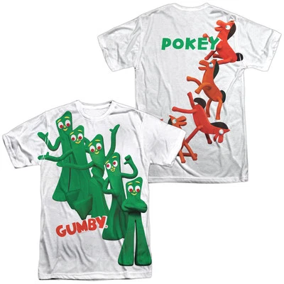 Camiseta gráfica GUMBY POKEY MOVES con licencia de sublimación para hombre adulto SM-3XL Foto 1 de 3