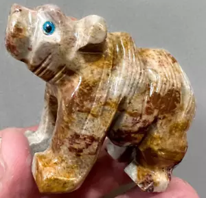 Estatuilla gruesa de piedra de jabón tótem animal Bear Spirit 7462L - Imagen 1 de 9