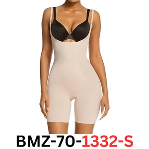 SHAPERX Shapewear for Women Tummy Control Open Bust Thigh Slimmer Body Shaper, M - Picture 1 of 6