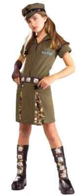 Mjr. Flirt Major Military Army Soldier Cute Fancy Dress Halloween Teen Costume - Image 1 of 2