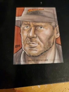 2008 INDIANA JONES & THE CRYSTAL SKULL ERIK MAELL 1/1 SKETCH CARD - Picture 1 of 2