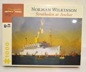 Pomegranate Artpiece Puzzle Norman Wilkinson Strathenden at Anchor 1000pc Ship - Picture 1 of 4