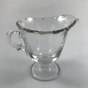 Vintage Beautiful FOSTORIA GLASS "CENTURY" CLEAR Footed CREAMER 4" Fancy Handle - Picture 1 of 6