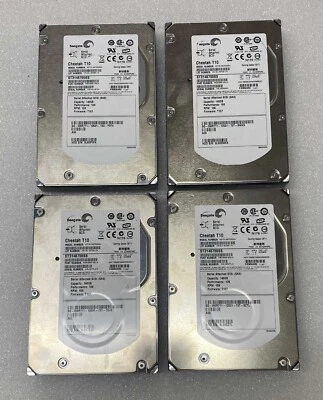 Lot of 4x ST3146755SS Seagate/Dell 146GB RPM 15k 3.5'' SAS 0WR711 WR711 HDD - Image 1 of 2