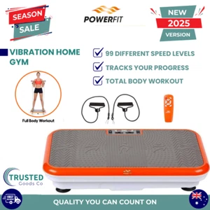 POWERFIT Vibration Home Gym Full Body Workout Exercise Fitness Machine w/ Bands - Picture 1 of 6
