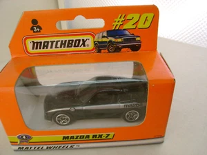 1998 MATCHBOX SUPERFAST #20 BLACK MAZDA RX-7 NEW IN BOX - Picture 1 of 3