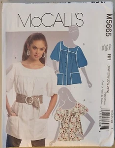 McCall's M5665 Women's Tops 2 Lengths ~ Size 18W - 24W ~ New, Uncut - Picture 1 of 3