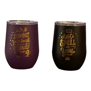 Disney Hallmark Hocus Pocus Insulated Stemless Wine Glasses 11oz - Picture 1 of 4