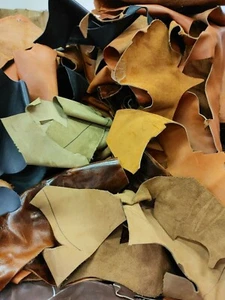 SCRAP Full Grain Tooling Leather EARTHTONE COLOR 1 LB-3 LB-6 LB THICKNESS 4-6OZ - Picture 1 of 4