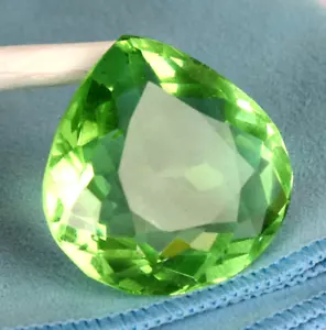 75.10 Ct. Large Green Peridot Pear Cut Faceted Loose Gemstone @Best Price offer - Picture 1 of 7