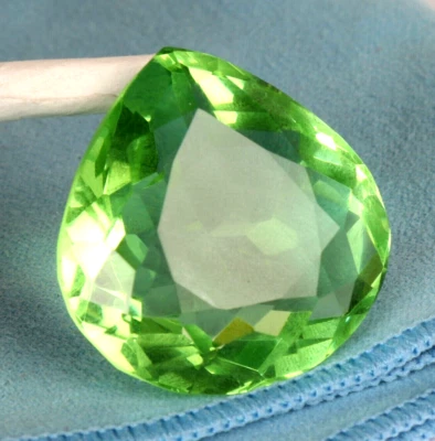 75.10 Ct. Large Green Peridot Pear Cut Faceted Loose Gemstone @Best Price offer - Image 1 of 4