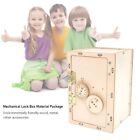 Assembly Mechanical Lock Box Wooden Function Principle Toys Lock Case