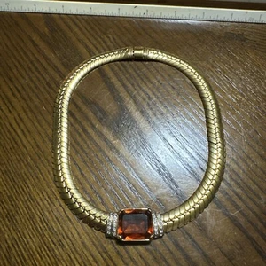 Vogue Bijoux Vintage Gold-toned necklace 1980s 16” - Picture 1 of 12
