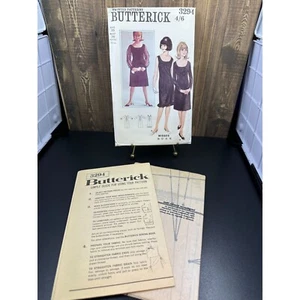 Vintage Butterick Printed Pattern 3294 "Q 'N "E One Piece Dress Size 16 Bust 36 - Picture 1 of 3