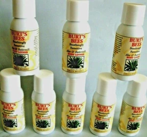 LOt of 8 Burt's Bees BODY LOTION Soothingly Sensitive Aloe &Buttermilk 1 oz Each - Picture 1 of 5