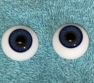 22MM ~ Realistic ~ Blue Polyglass Eyes for Reborn ~Doll Eyes - Picture 1 of 4