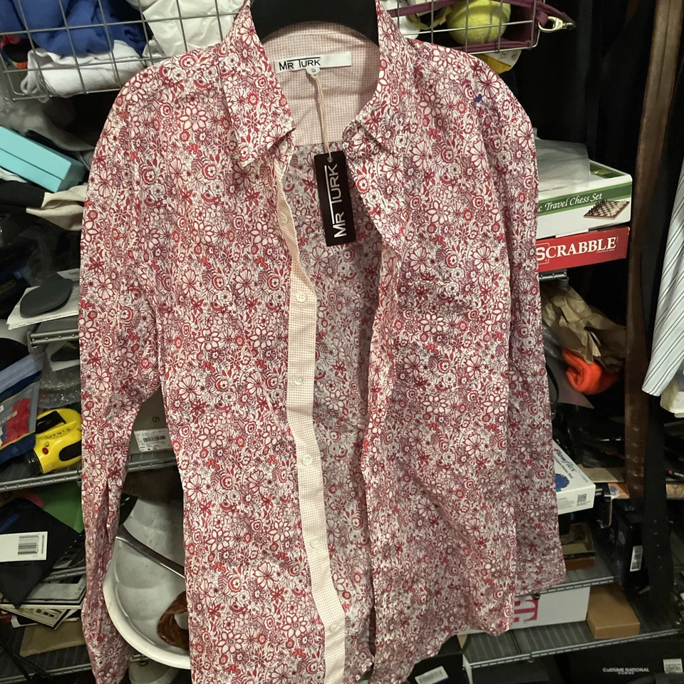 RARO NUEVO con Etiquetas Mr. Turk Hecho en EE. UU. CA Rosa Multi Floral Todo Pequeño Foto 1 de 4