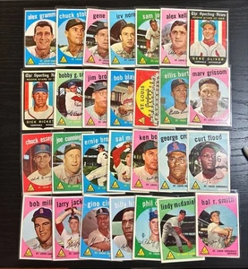 1959 TOPPS (28) CARD LOT ST. LOUIS CARDINALS VG-EX SET BUILDER COLLECTION - Picture 1 of 2