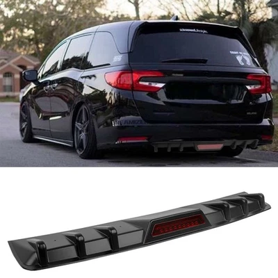 For Honda Odyssey Rear Diffuser 7 Shark Fins Bumper Lip Splitter Spoiler Canard - Image 1 of 4