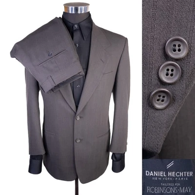 Daniel Hechter 2-Pcs Suit Two Button Jacket Blazer Sz 38XS Pants 30X26 Ventless - Image 1 of 4