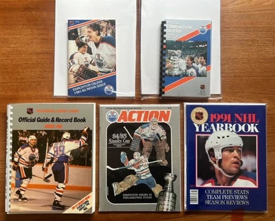 Vintage Lot of Edmonton Oilers Booklets *Gretzky, Messier, Coffey, Fuhr* (Lot C) - Image 1 of 4