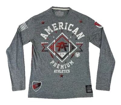 American Fighter Mens Large T-shirt Long Sleeve Premium Athletic MMA 1974 - Image 1 of 4