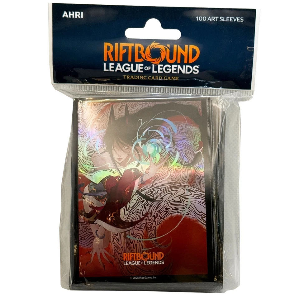 DRAGON SHIELD Riftbound Ahri 100 Art Sleeves League of Legends TCG