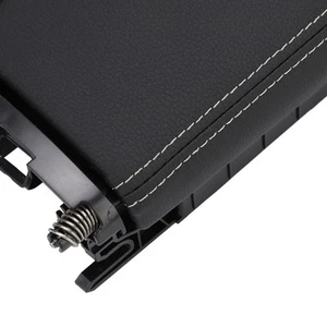 ¦Front Center Console Storage Lid Armrest A2056808804 PU Leather Arm Rest For - Picture 1 of 22